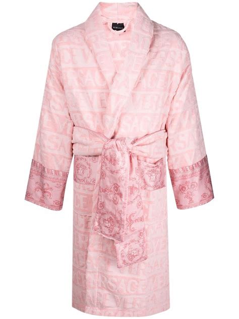 versace pink dressing gown - Versace I Love Baroque Bathrobe .